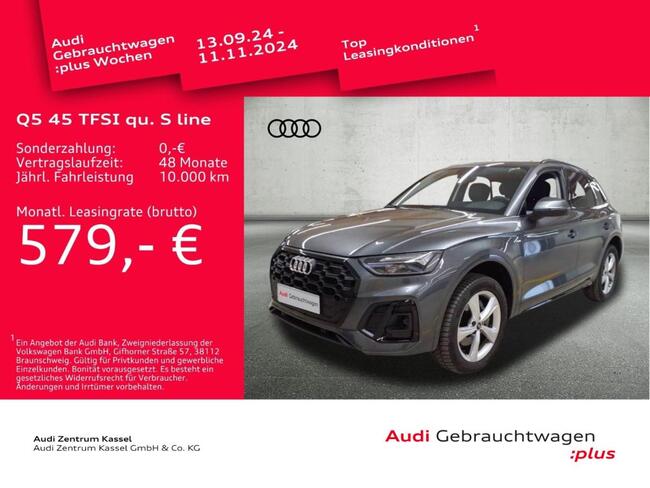 Audi Q5 45 TFSI qu. S line LED Navi Kamera Pano AHK - Bild 1