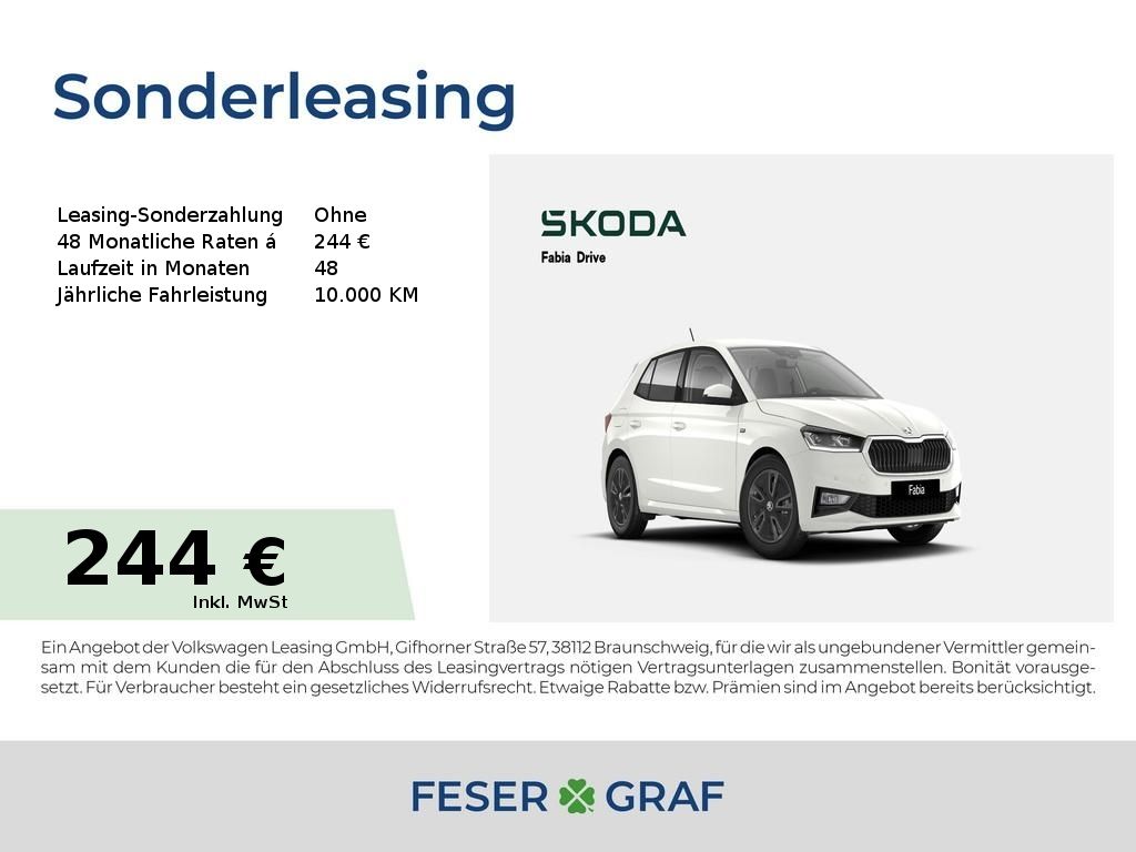 Skoda Fabia Drive 1,0 TSI KESSY*SZH*PDC*SMART-LINK