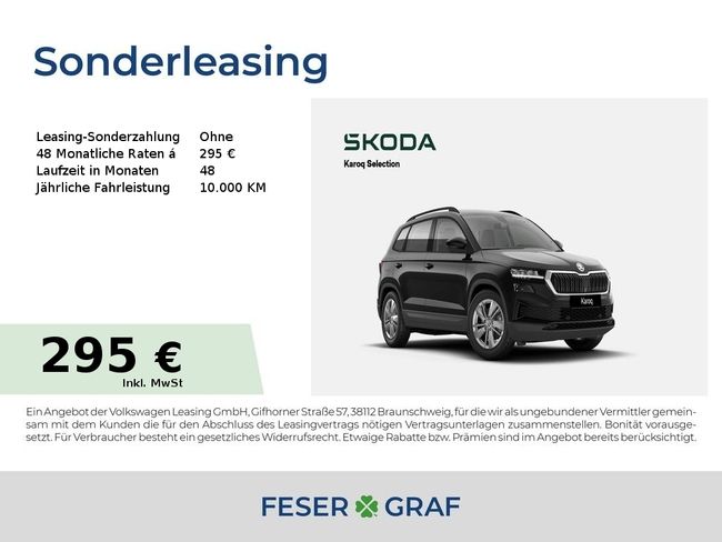 Skoda Karoq Selection 1,5 TSI Smart-Link*KAMERA*SZH - Bild 1