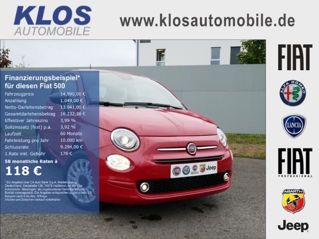 Fiat 500 1.0 GSE HYBRID KOMFORTPAKET CARPLAY PDC ALU - Bild 1