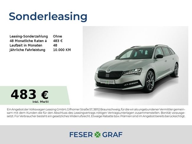 Skoda Superb Sportline 2,0 TDI KESSY*KAMERA*MEMORY*SZH - Bild 1