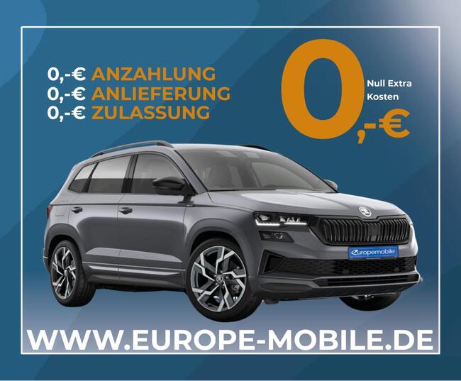 Skoda Karoq Sportline Exclusiv mit Ultrapaket+ 2025 1.5 TSI OPF 150 DSG (UVP 55.920€) NAV/CANTON/PANO/AR - Bild 1