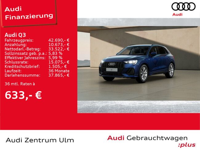 Audi Q3 S line 35 TFSI S tronic AHK NAV+ STDHZG - Bild 1