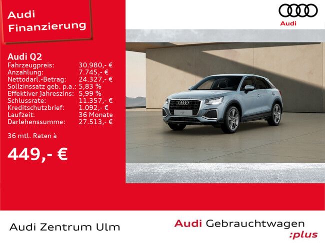 Audi Q2 advanced 30 TDI AHK E-KLAPPE S LINE INTERIEUR - Bild 1