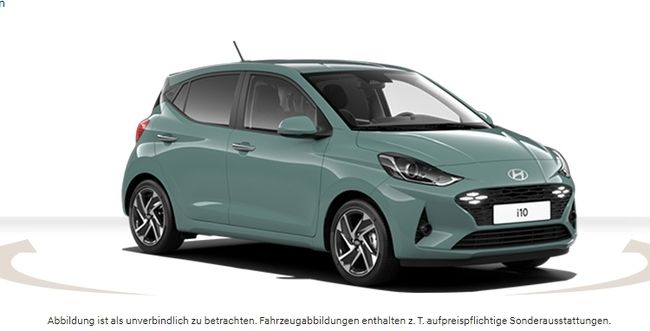 Hyundai i10 Trend Navi+Sitzheizung+Rückfahrkamera 🍂🍁Gewerbe Herbst Aktion🍁🍂 - Bild 1