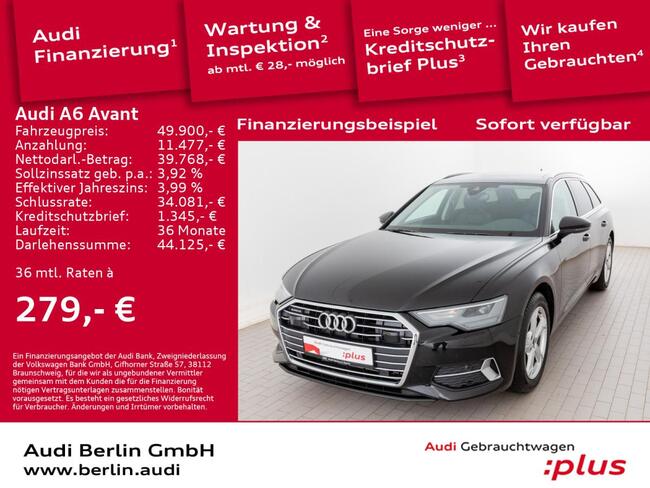 Audi A6 Avant Sport 45 TFSI qu. S tr. PANO AHK LEDER - Bild 1