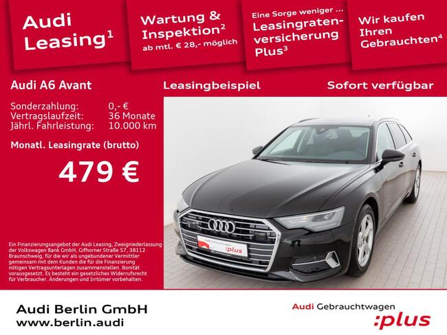 Audi A6 Avant Sport 45 TFSI qu. S tr. PANO AHK LEDER - Bild 1