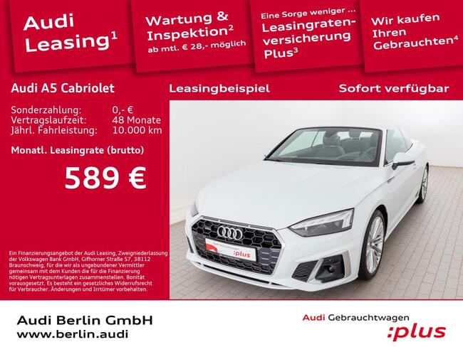 Audi A5 Cabriolet S line 40 TFSI qu. S tr. SITZHZG - Bild 1