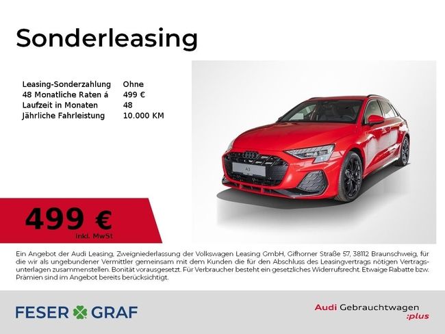 Audi A3 SB 35TDI 2x S line /LED/Navi+/HuD/Kamera - Bild 1