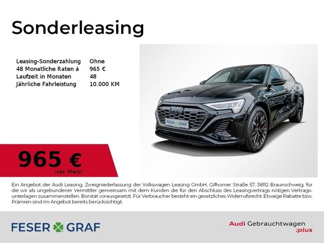 Audi Q8 Sportback e-tron 50 2x S line /Matrix/HuD/B&O - Bild 1