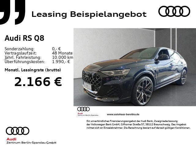 Audi RS Q8 *HD-MATRIX*PANO*StdHz*HuD*B&O*AHK*360°*