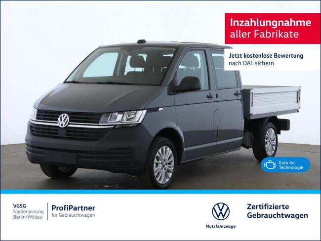 Volkswagen T6.1 DoKa Pritsche LR AHK Navi ZV Standhzg - Bild 1