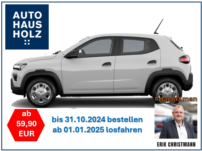 Dacia Spring Spring Essential Electric 45 🚀🔍 nur bis 31.10.2024 - Zulassung ab 01.01.2025 - Bild 1