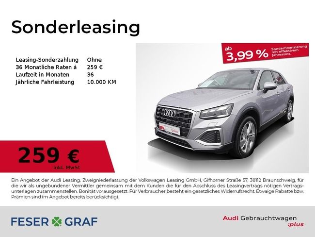 Audi Q2 Advanced 30 TDI S tronic Matrix AHK GRA Navi - Bild 1