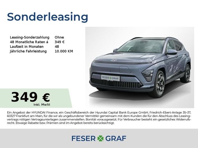 Hyundai Kona PRIME-PAKET BOSE 360° LEDER NAVI KAMERA LED - Bild 1