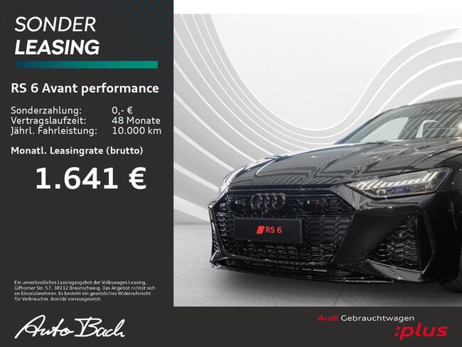 Audi RS6 Avant performance Navi LED 305 km/h virtual Keramikbremsen HuD - Bild 1