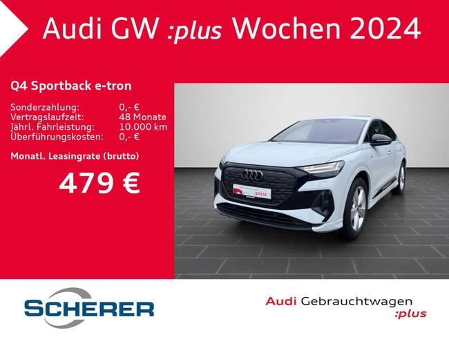 Audi Q4 e-tron Q4 Sportback e-tron 50 AHK MATRIX-LED S-LINE - Bild 1