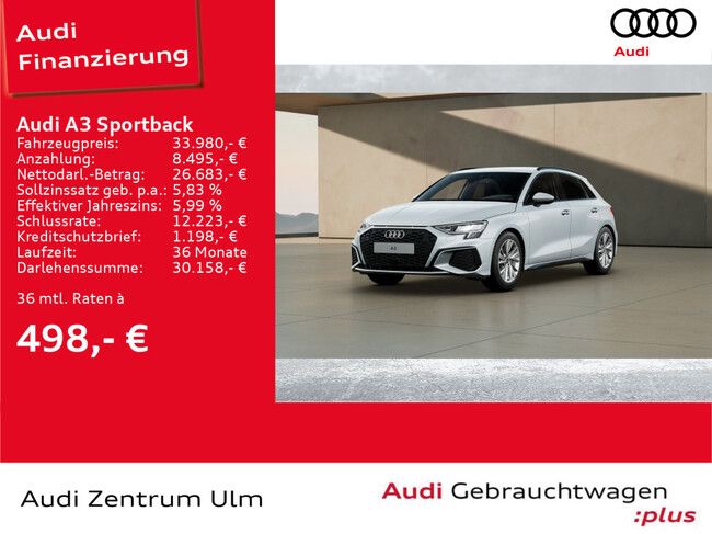 Audi A3 Sportback S line 30 TFSI S tronic NAV+ PDC - Bild 1