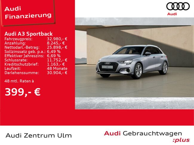 Audi A3 Sportback advanced 30 TDI S tronic PDC SHZ - Bild 1