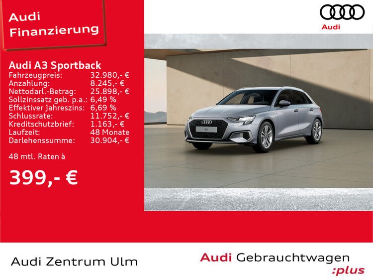 Audi A3 Sportback advanced 30 TDI S tronic PDC SHZ