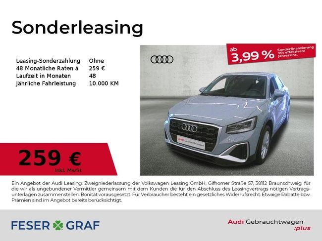 Audi Q2 S line 30 TFSI AHK Navi SHZ - Bild 1