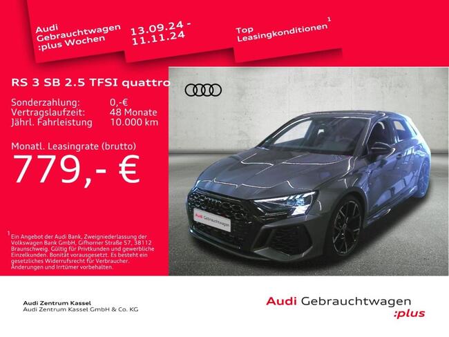 Audi RS3 RS 3 Sportback 2.5 TFSI qu. Matrix LED B&O HuD - Bild 1