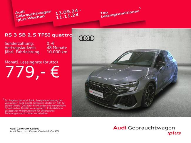 Audi RS3 RS 3 Sportback 2.5 TFSI qu, Matrix LED B&O HuD - Bild 1