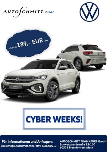 Volkswagen T-Roc 1,0 l TSI OPF ✅ -> Angebot gültig bis Bestelldatum 23.11.2024 <-