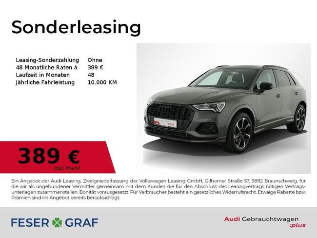 Audi Q3 35 TDI S line Int/LED/ACC/AHK/R-Kamera/19 Zol - Bild 1