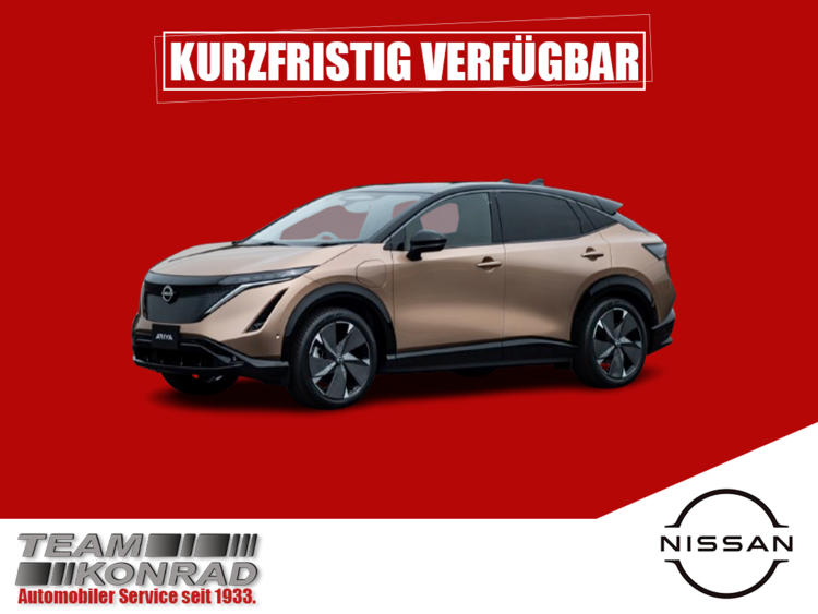 Nissan Ariya ⚡️ 87 kWh ⚡️ e-4ORCE 4x4 Evolve+ Pack 🚀 Vorlauf