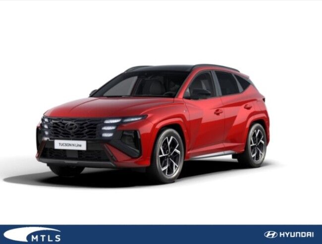 Hyundai Tucson N-Line *Gewerbe* rot 215Ps HEV 2WD 6-AT SitzPaket, AssistenzPaket, Panoramadach, ECS, HUD Navi *Nur - Bild 1