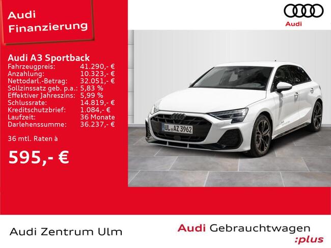 Audi A3 Sportback S line 35 TDI S tr. MATRIX SONOS 18 - Bild 1