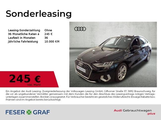 Audi A3 Lim. 30 TFSI advanced Vir. Cockpit/Navi/PDC/A - Bild 1