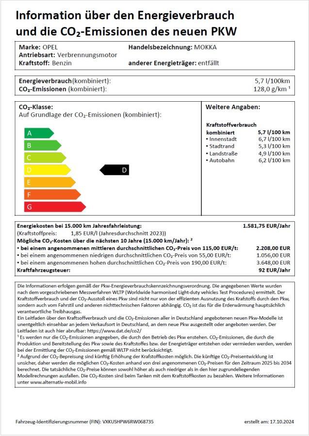 Opel Mokka Elegance 1.2T MT6 - Allwetterreifen, Keyless - VFW - verfügbar ab Dezember 2024 - Bild 1