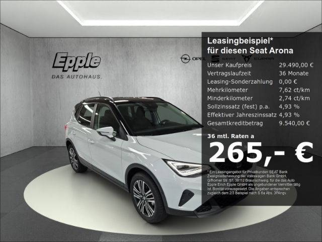 Seat Arona Style Edition AHK-abnehmbar Navi Leder digitales Cockpit LED Sperrdiff.