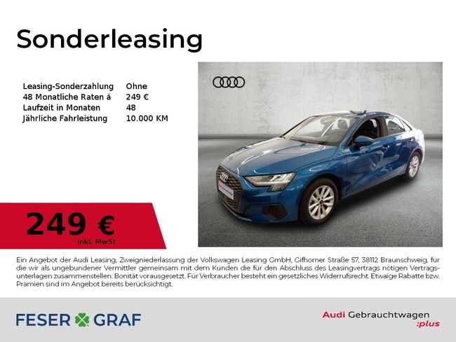 Audi A3 Lim. 35 TFSI S tronic Smartphone Inter./Alu16 - Bild 1