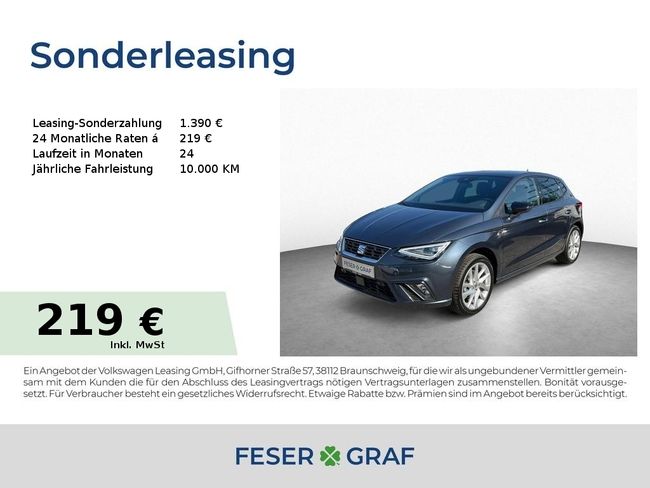 Seat Ibiza FR 1.0 TSI DSG LED KAMERA NAVI FAPA M - Bild 1