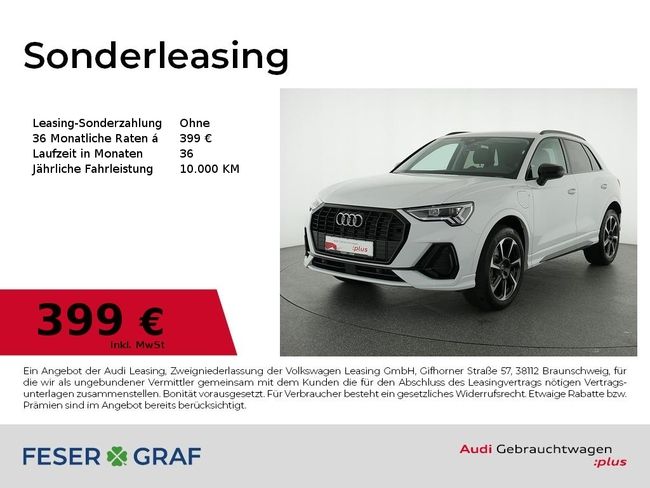 Audi Q3 TFSI 45 e S line/Optik-Schwarz/LED/AHK/19Zoll - Bild 1