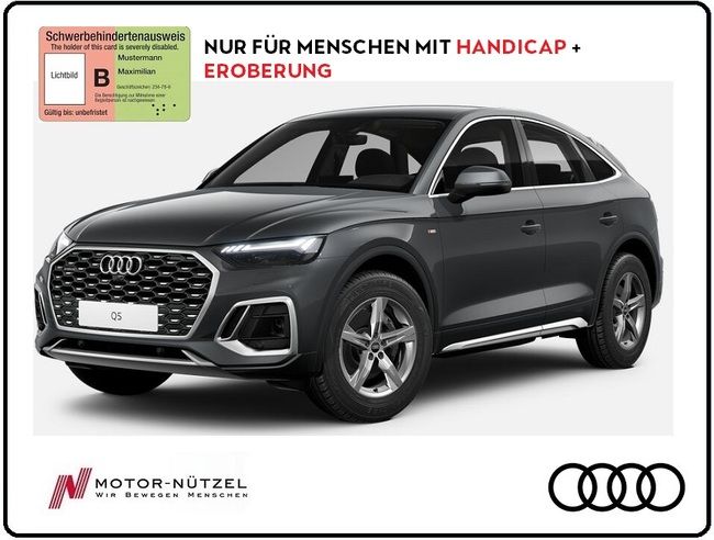 Audi Q5 Sportback S line business 40 TFSI quattro **NUR FÜR MENSCHEN MIT HANDICAP + EROBERUNG** - Bild 1