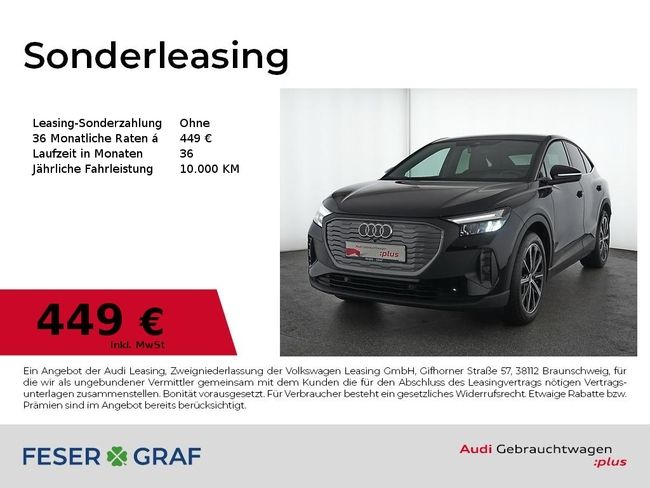 Audi Q4 e-tron Q4 Sportback 45 e-tron Vir. Cockpit/AHK/Navi/20 - Bild 1