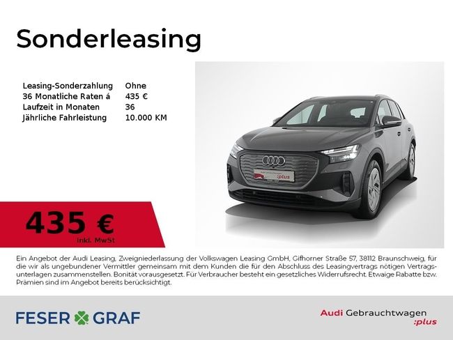 Audi Q4 e-tron Q4 40 e-tron Vir. Cockpit/Navi/Matrix/360°/ACC - Bild 1