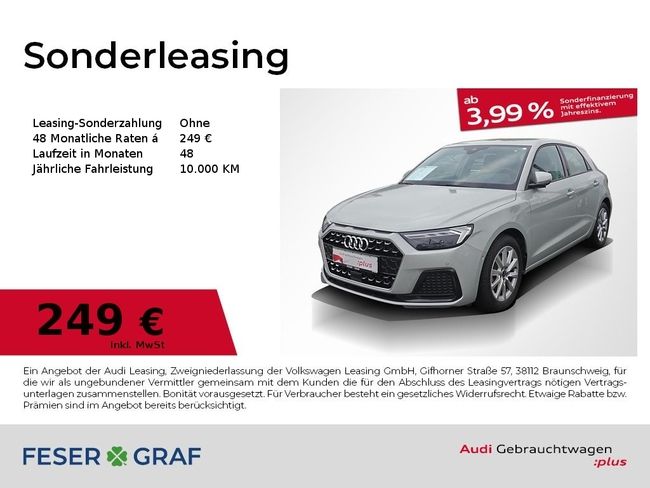 Audi A1 Sportback Advanced 30TFSI Navi PDC Plus Sound - Bild 1