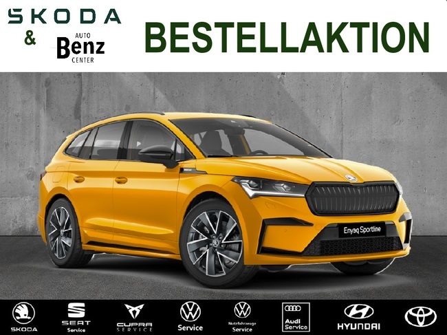 Skoda Enyaq 85x SPORTLINE *MATRIX-LED*WÄRMEPUMPE*pACC*3-ZONEN KLIMAANLAGE* - GEWERBLICH - Bild 1