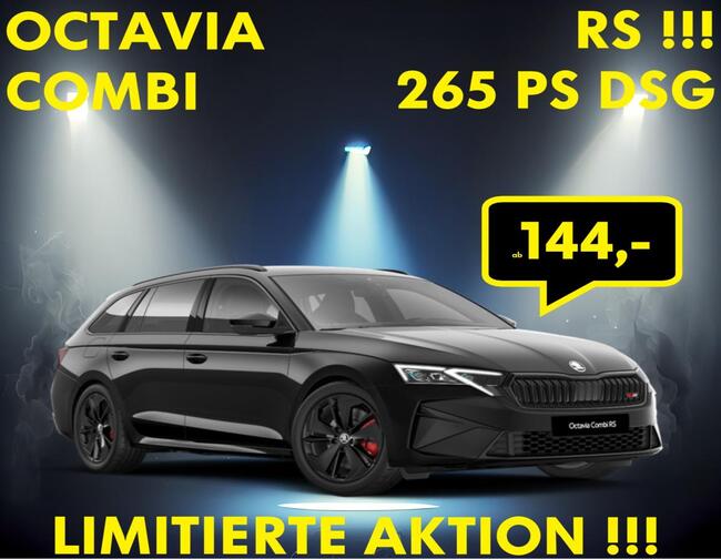 Skoda Octavia COMBI RS 265PS🏎️🏁AB 144,-EUR LIMITIERT!!!🏎️🏁NAVI ACC R-KAM MATRIX 18