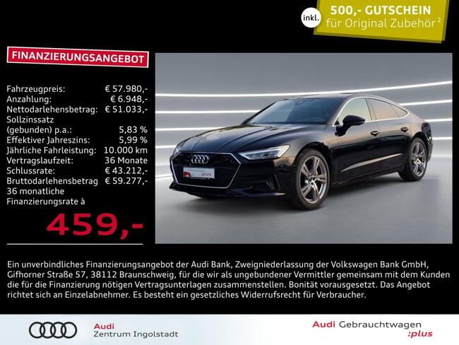 Audi A7 Sportback 45 TFSI qu S line PANO ACC HuD 20 - Bild 1