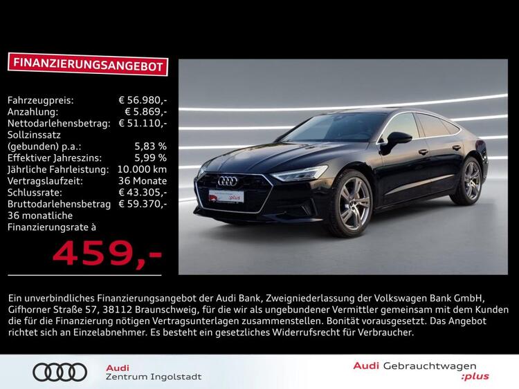 Audi A7 Sportback 45 TFSI qu S line PANO ACC HuD 20