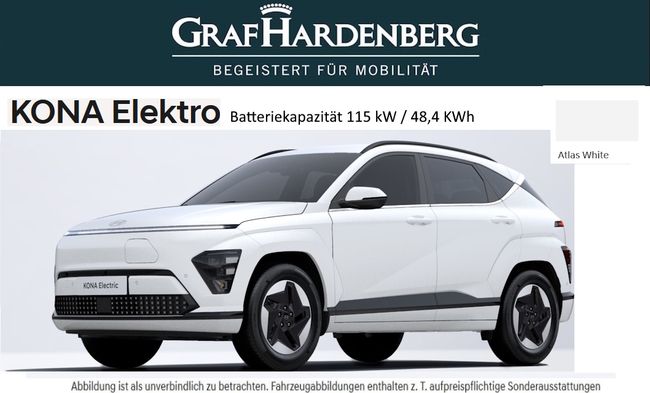 Hyundai Kona Elektro 115 kw 48,4kWH Akku MJ25 Select Ausstattung - Bild 1