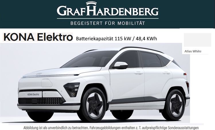 Hyundai Kona Elektro 115 kw 48,4kWH Akku MJ25 Select Ausstattung