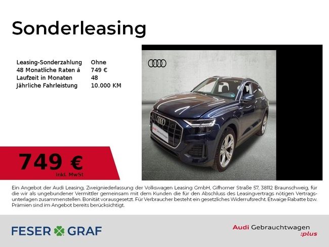 Audi Q8 45 TDI quattro Pano AHK Keyless Memory - Bild 1