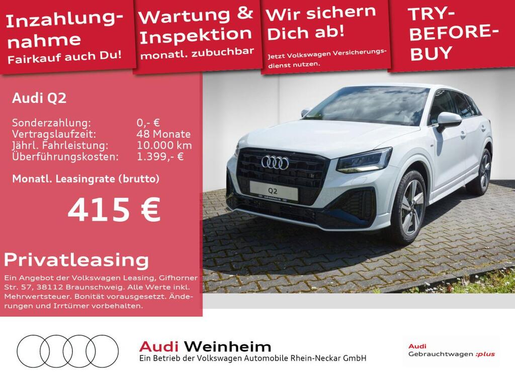 Audi Q2 S line 35 TFSI S tronic PDC VirtualCockpit